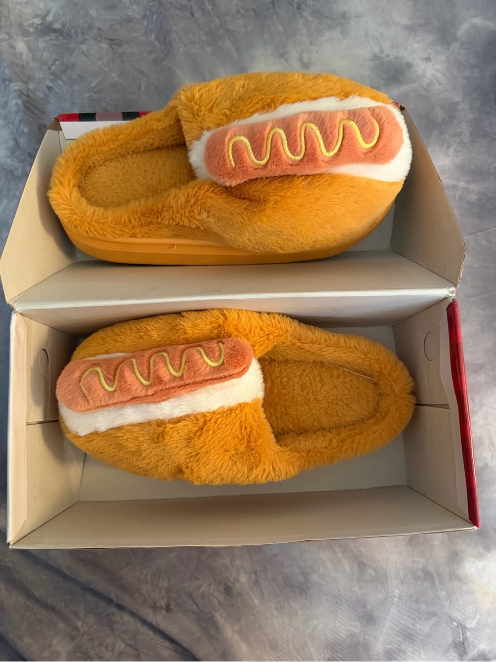 Cicomusin Food Truck Toy Box Hot Dog Slippers Size 9 Women